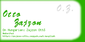 otto zajzon business card
